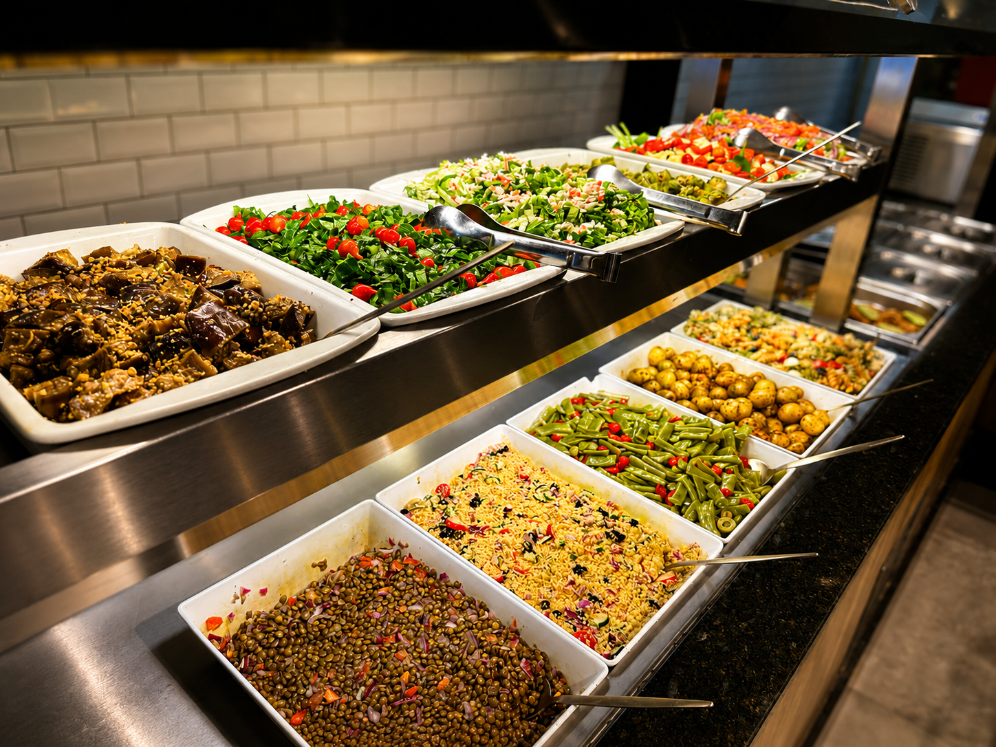 Pista de saladas frias